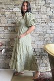 Nonni Gingham Darling Dress Olive